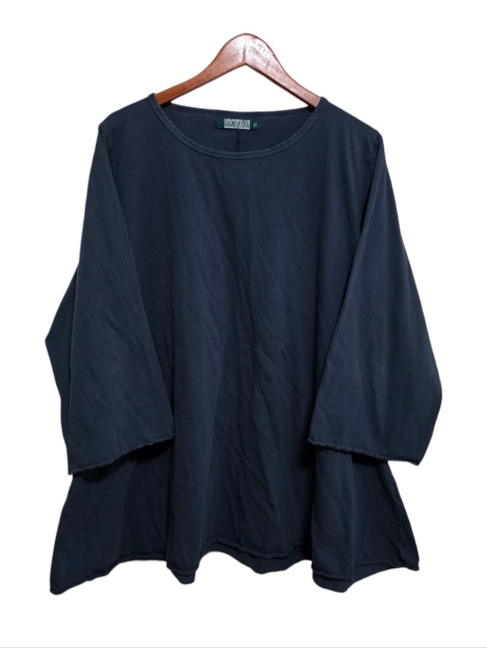 Blue Fish Wide Neck Tunic Top in Blue Size 2